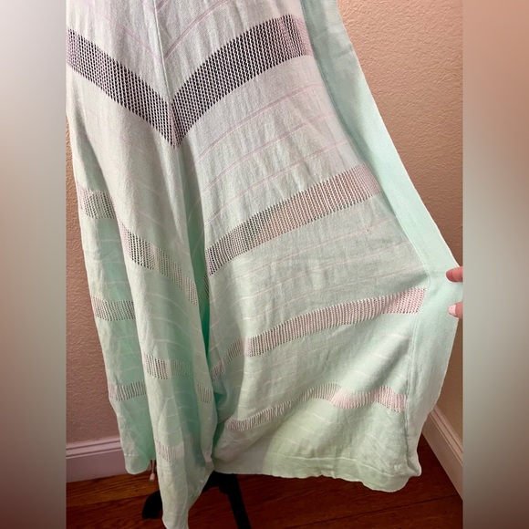 Ioanna Kourbela Mint Green Strapless Knit Jumpsuit Size Small - Picture 10 of 15